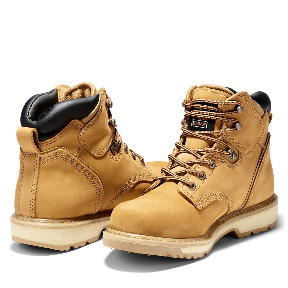 Bocanci De Muncă Timberland Barbati Maro - Pro® Pit Boss 6\" Soft Toe - Romania - CHGNYS701